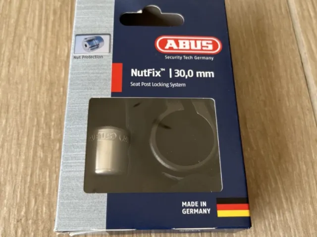 Antivol Vélo Abus Protection Nutfix M5 Noir Spc 31.8 Bk - Satisfait Ou